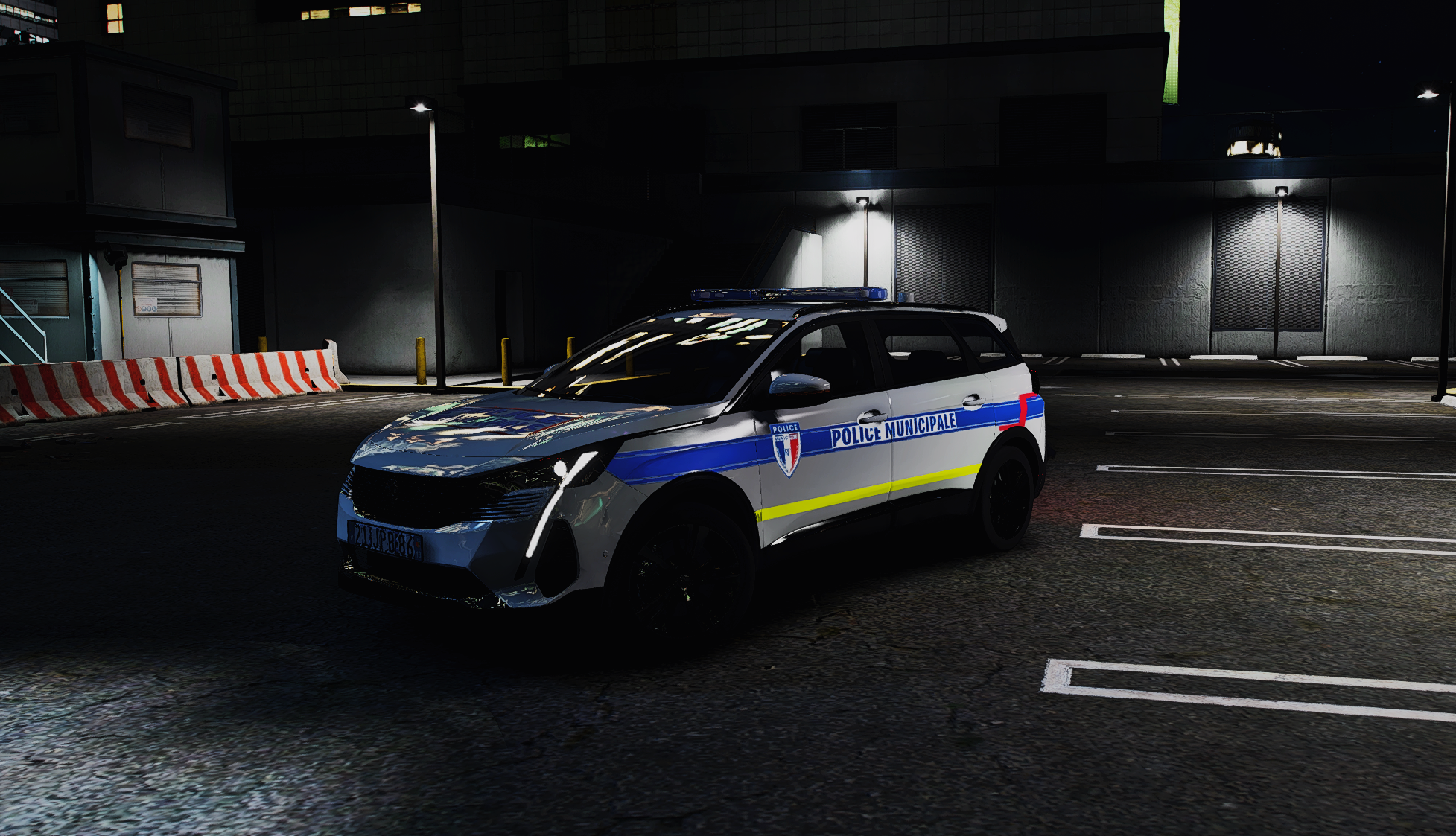 Texture Police Municipale Peugeot 5008